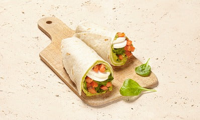 Wrap chèvre patate douce